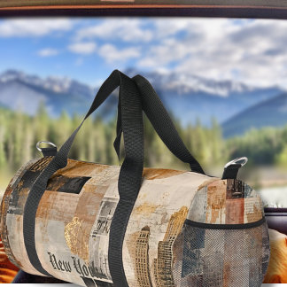 Sac De Sport Art de collage urbain vintage de New York