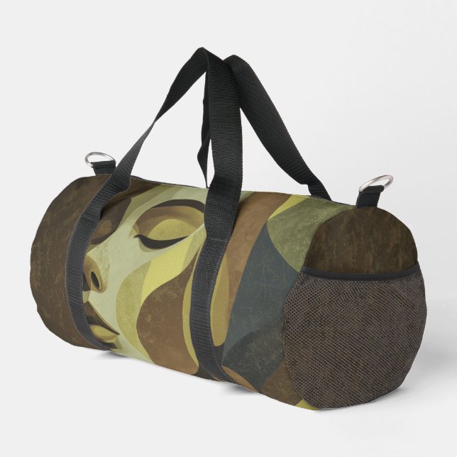 Sac De Sport Artistic Abstract Face Design Duffel Bag (Coin droit)