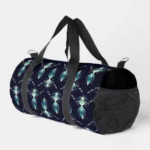Sac De Sport Aspect élégant des pierres bleues avec lumière bri