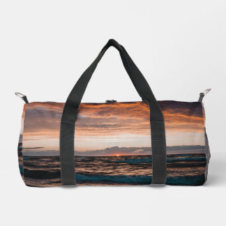 Sac de sport avec image de vagues de plage océaniq