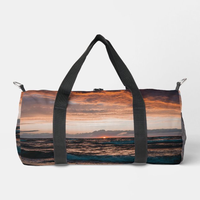 Sac de sport avec image de vagues de plage océaniq (Recto)