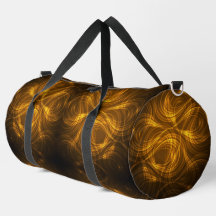 Sac de sport avec motif de tourbillon doré lumineu