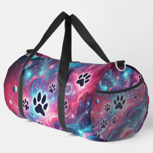Sac De Sport Aventure animale à empreinte de patte psychédéliqu