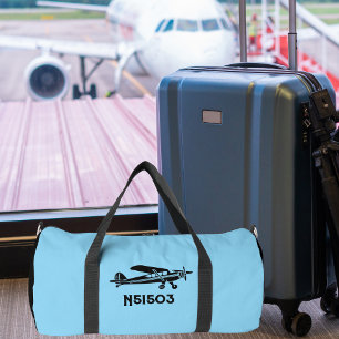 Sac De Sport Avion Piper Cub cool, Aviation Bleue Simple