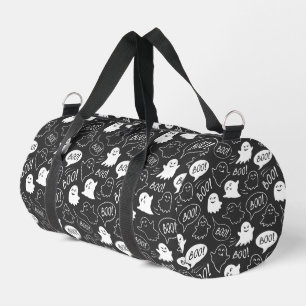 Sac De Sport B&W Cute Doodle Halloween Motif