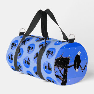 Sac De Sport Bald Eagle en hiver - Art original de la faune