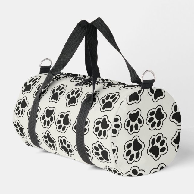 Sac De Sport Balles noires, Paws de chien, Paws de chat, Plan (Coin gauche)