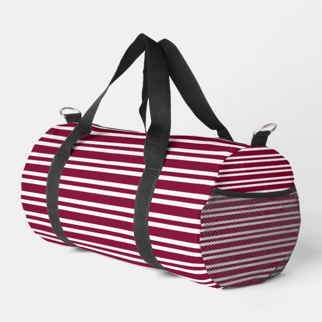 Sac De Sport Bande dessinée sans couture de petites rayures bla (Coin droit)