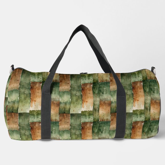 Sac De Sport Bandes de camouflage vertes et marron (Recto)