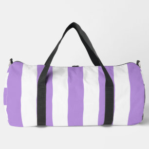 Sac De Sport Bandes pourpres, Blancs, Motif rayé