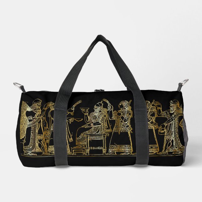 Sac De Sport Banquet Assyrien Doré Antique (Recto)