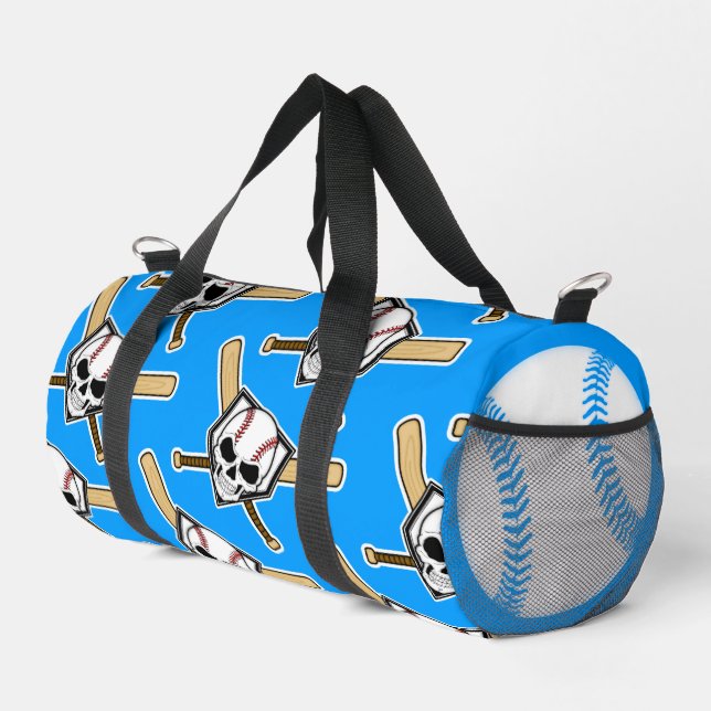 Sac De Sport Baseball Til Death Pattern Blue Screwball Graphics (Coin droit)