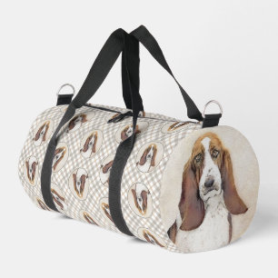 Sac De Sport Basset Hound Peinture Tri Tri-color Cute Dog Art
