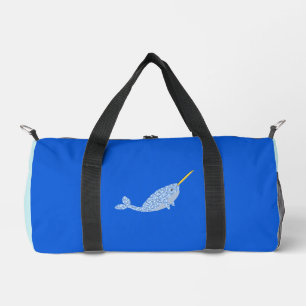 Sac De Sport Bébé Bleu mou Garçon Narwhal Baguette