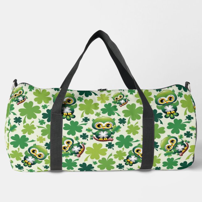 Sac De Sport Bébé Hibou Mignon St Patrick Dessin Animé (Recto)