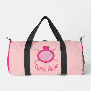 Sac De Sport Bébé Tortue rose mignonne