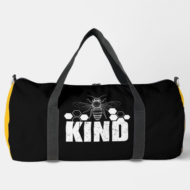 Sac De Sport Bee Kind Honeycomb Graphic (Recto)
