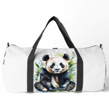 Belle aquarelle Panda Ours personnel