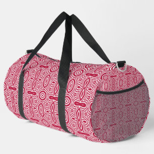 Sac De Sport Belle étoile rouge & blanc coloré design vectoriel