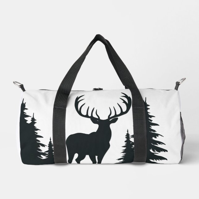 Sac De Sport Big Buck parmi les pins (Recto)