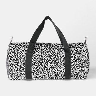 Sac De Sport Black & white wild animal print. Snow Leopard Prin