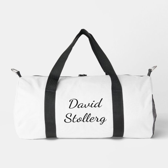 Sac De Sport Blanc et noir élégant  (Recto)