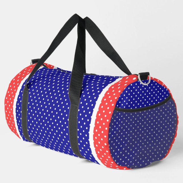Sac De Sport Bleu blanc (Coin droit)