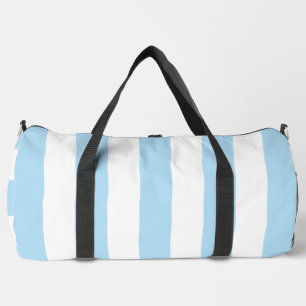 Sac De Sport Bleu, Blancs, Motif rayé