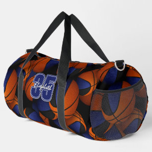 Sac De Sport Bleu noir équipe de basket couleurs nom du joueur