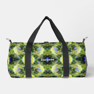 Sac De Sport Blue Hydrangea Fleur Abstrait Personnalisé