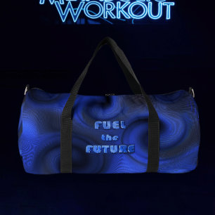 Sac De Sport Blue Neon Liquide Tourbillon Holographique 2026 Fi