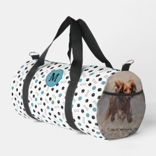 Sac De Sport Blue Paws Bones Ball Dog Photos et Monogramme