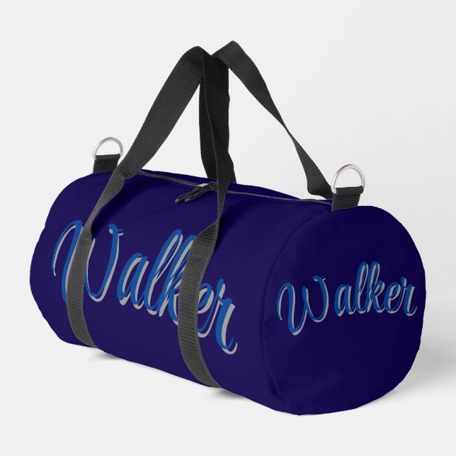 Sac De Sport Blue Walker Name, (Coin gauche)