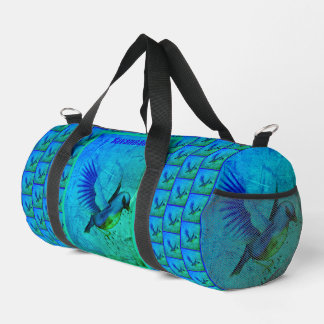 Sac De Sport Bluebird Abstrait Animal Art Personnalisé