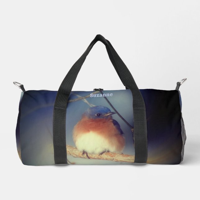 Sac De Sport Bluebird Animal Nature Personnalisée (Recto)