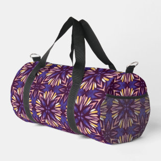 Sac De Sport Boho Blossom : Motif Floral Artistique Violet