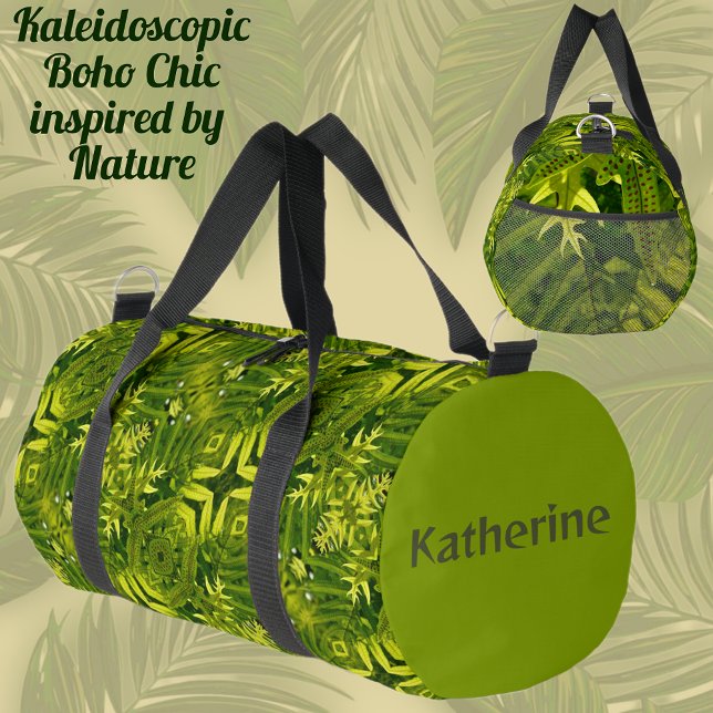 Sac De Sport Boho Chic Kaleidoscope Green Fermes (Créateur téléchargé)