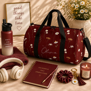 Sac De Sport Boho Floral Arc-en-ciel