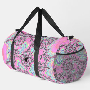 Sac De Sport Boho Hippie Unicorn Pastel Mandelbrot Fractal