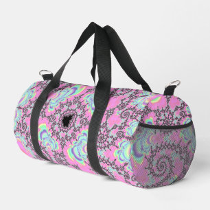 Sac De Sport Boho Hippie Unicorn Pastel Mandelbrot Fractal