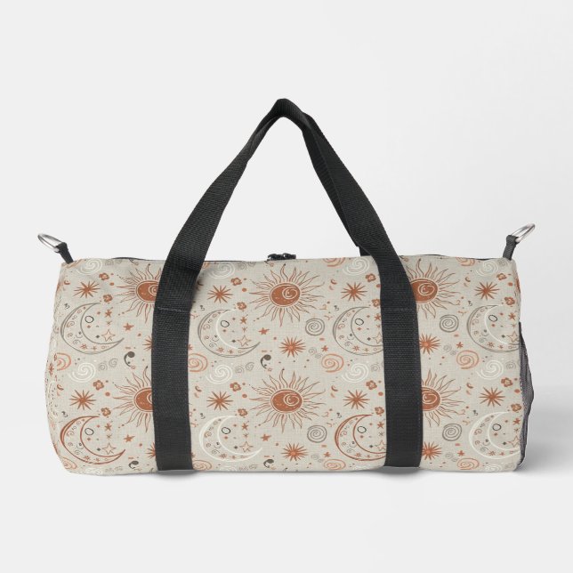 Sac De Sport Boho Sun and Moon Pattern (Recto)