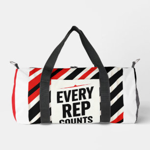 Sac De Sport Bold Motivational Poster – “EVERY REP COUNTS”