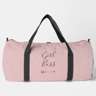 Sac De Sport Boss de script rose élégant fille