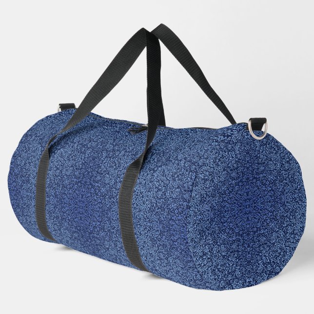 Sac De Sport Botanical Pattern in Blue 2 (Coin gauche)