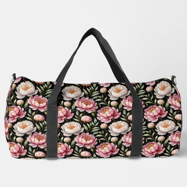 Sac De Sport Botanique Floral Pattern Peony (Recto)