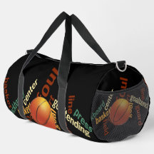 Boucles et points forts : Basketball coloré inspir