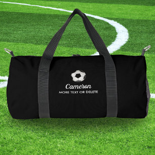 Sac De Sport Boule de soccer Nom personnalisé Texte d'équipe pe