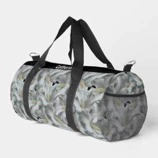 Sac De Sport Bouquet de fleurs d'Hibiscus blanc Personnalisé