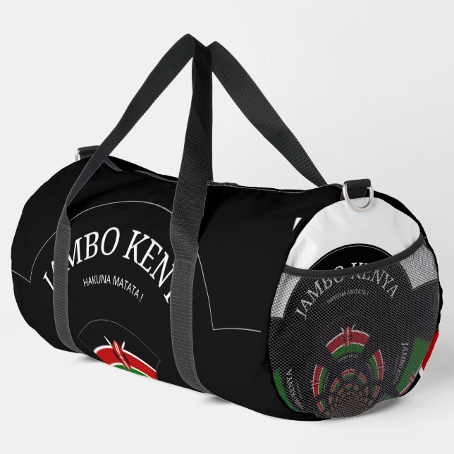 Sac De Sport Bricolage Kényan : Une beauté kaléidoscopique (Coin droit)