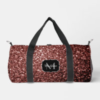 Brown rouge faux parties scintillant scintille Mon
